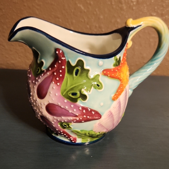Blue Sky Other - Blue Sky J McCall Starfish Ceramic Creamer Pitcher Vase Jug